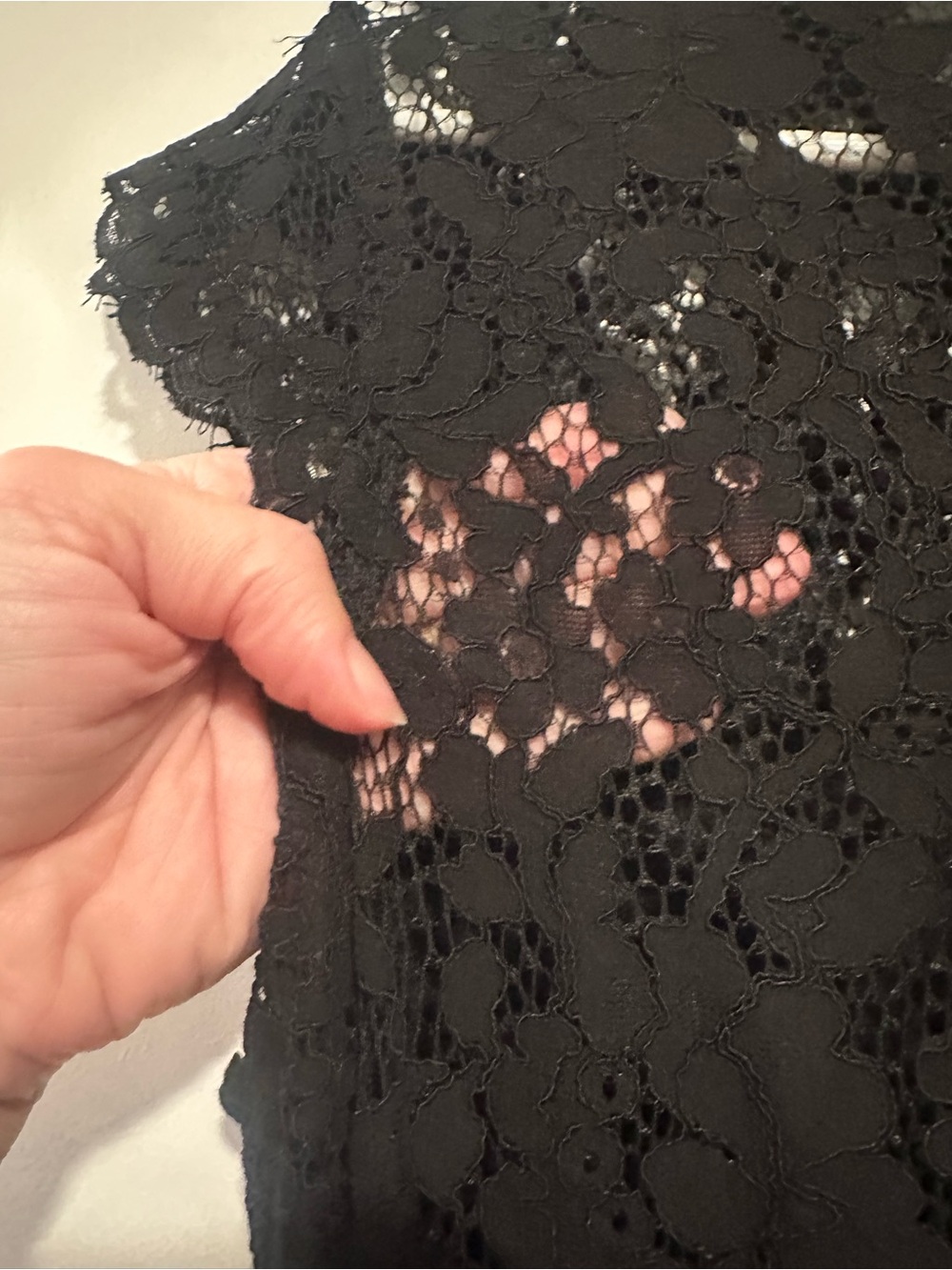 Miusol Black Lace & Chiffon Maxi Dress - Picture 3 of 6